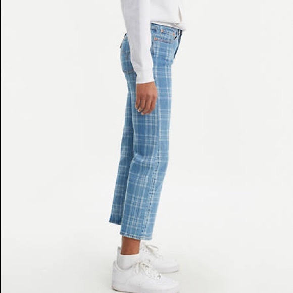 PLAID WEDGIE STRAIGHT FIT WOMEN'S JEANS
 ( sold out) - Picture 4 of 6